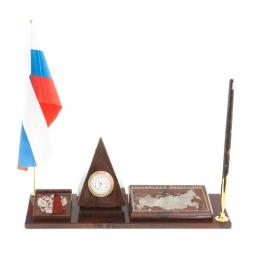 Мини-набор "Карта-пирамида" коричневый обсидиан