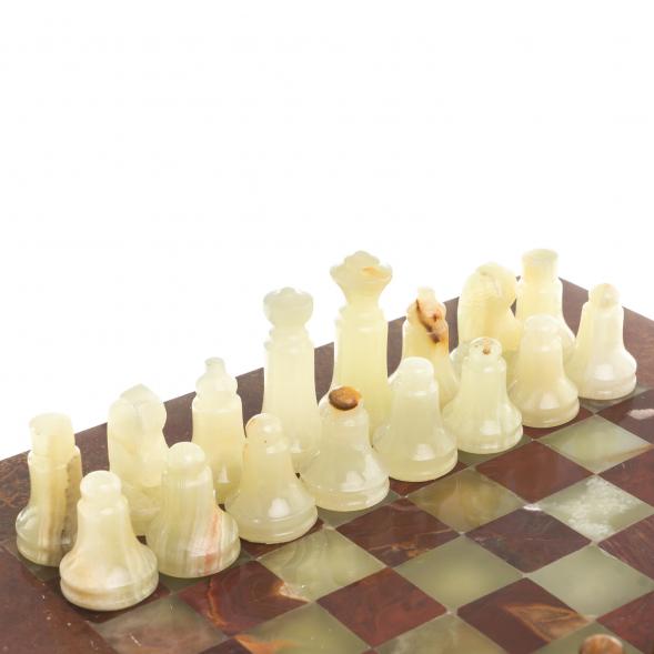 Шахматы &amp;quot;Сувенирные&amp;quot; из оникса доска 20х20 см 123974