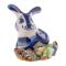 Сувенир фигурка "Кролик сидит" на подставке из самоцветов