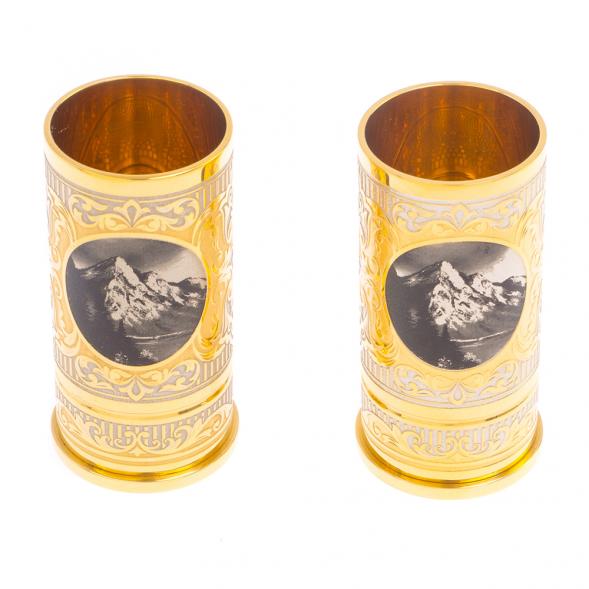 Набор из двух стопок &amp;quot;Лось&amp;quot; 40 мл Златоуст 125893