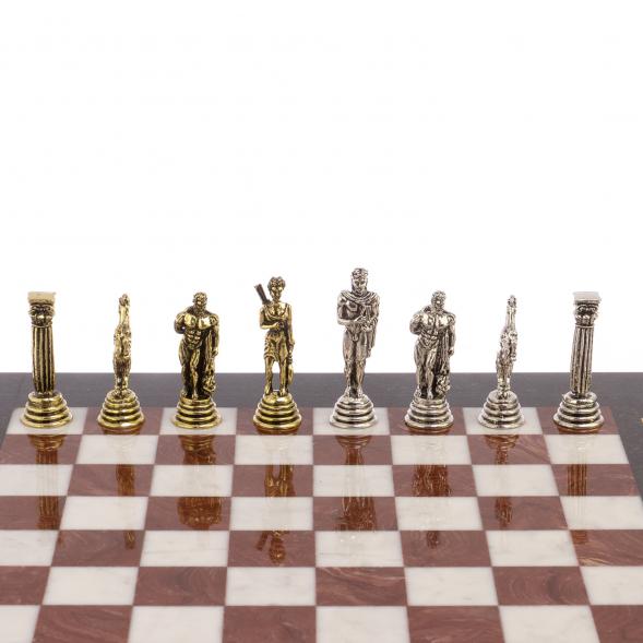 Шахматы &amp;quot;Афина&amp;quot; доска 32х32 см лемезит мрамор 126045