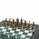 Шахматы &amp;quot;Лучники&amp;quot; фигуры бронза / патина 28х28 см из змеевика и мрамор 128203