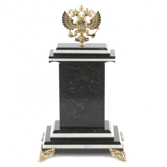 Часы &amp;quot;Герб&amp;quot; змеевик бронза 119800