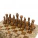 Шахматы из камня &amp;quot;Дебют&amp;quot; оникс, ракушечник доска 25х25 см 128887