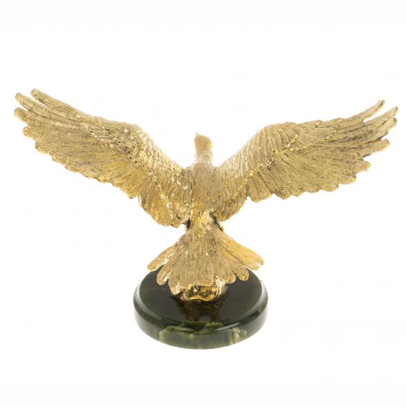 Бронзовая статуэтка &amp;quot;Орел на взлете&amp;quot; нефрит 129265