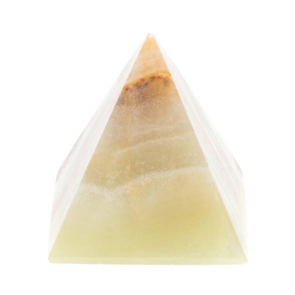 Пирамида из камня оникс зелено-коричневый 3,5х3,5х3,6 см (1,25) 122076