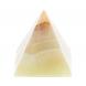 Пирамида из камня оникс зелено-коричневый 3,5х3,5х3,6 см (1,25) 122076
