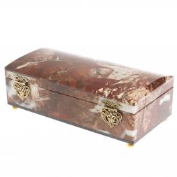 Ларец из яшмы 18х8,5х6,5 см