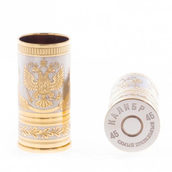 Набор из двух стопок &amp;quot;Герб России&amp;quot; 40 мл Златоуст 122164