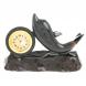 Часы настольные &amp;quot;Черный дельфин&amp;quot; из черного обсидиана 122922
