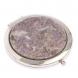 Карманное зеркальце камень лепидолит серебро 125739