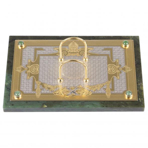 Настольный набор из нефрита &amp;quot;Георгий Победоносец&amp;quot; 119149