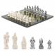 Подарочные шахматы &amp;quot;Средневековье&amp;quot; камень змеевик 40х40 см 119801