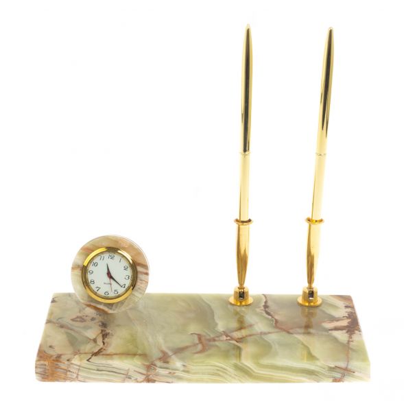 Письменный набор из оникса 20х10х20 см (4х8) 129344