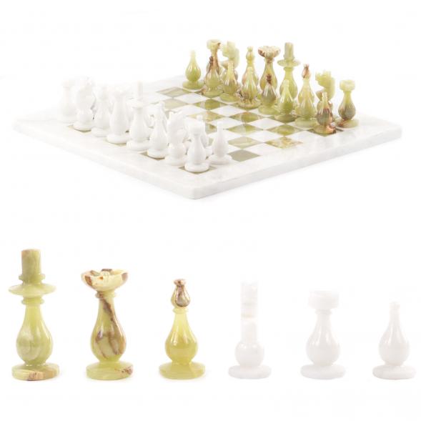 Сувенирные шахматы &amp;quot;Стандарт&amp;quot; доска 38х38 см из оникса и мрамора 121667