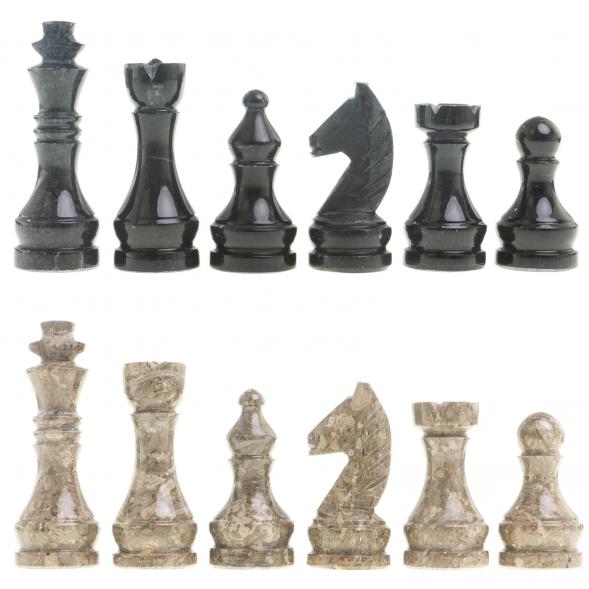 Шахматы &amp;quot;Дебют&amp;quot; мрамор, ракушечник доска 38х38 см 123976