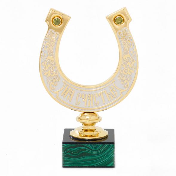 Подкова из малахита &amp;quot;На счастье&amp;quot; 116009