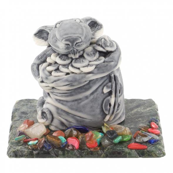 Сувенир из мрамолита &amp;quot;Крыса в мешке&amp;quot; 120251