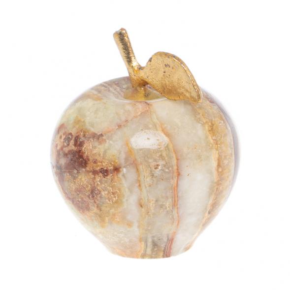 Сувенир &amp;quot;Яблоко&amp;quot; 3,2х4 см (1,25) оникс коричнево-зеленый 122071