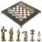 Шахматы "Дон Кихот" доска 28х28 см из камня лемезит мрамор фигуры металлические
