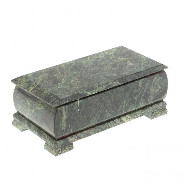 Шкатулка для денег &amp;quot;Купюра&amp;quot; с зеркалом змеевик 19x10x8 см 112190