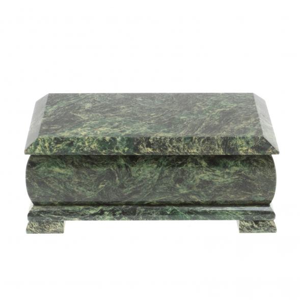 Шкатулка для денег &amp;quot;Купюра&amp;quot; с зеркалом змеевик 19x10x8 см 112190