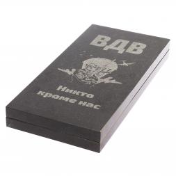Нарды из камня с гравировкой "ВДВ"
