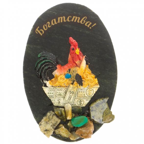 Магнит &amp;quot;Петух Богатства&amp;quot; в ассортименте 117460