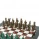 Шахматы &amp;quot;Александр Макендонский&amp;quot; фигуры бронза / патина доска 36х36 см лемезит мрамор 128368