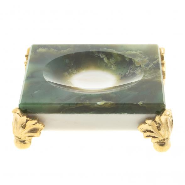 Подставка под шар из нефрита 8х8х2,5 см 123526