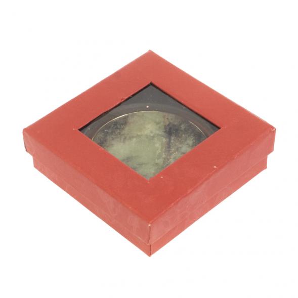 Зеркало круглое из камня желтый апатит цвет золото 127182