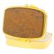 Таблетница на 2 отделения камень змеиная яшма цвет золото 125897