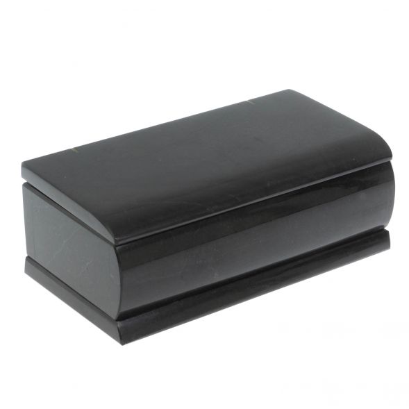 Шкатулка &amp;quot;Купюра&amp;quot; из черного змеевика 18х9х6,5 см 127824