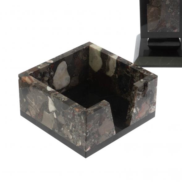 Письменный набор &amp;quot;Алмаз&amp;quot; из камня конгломерат 127901