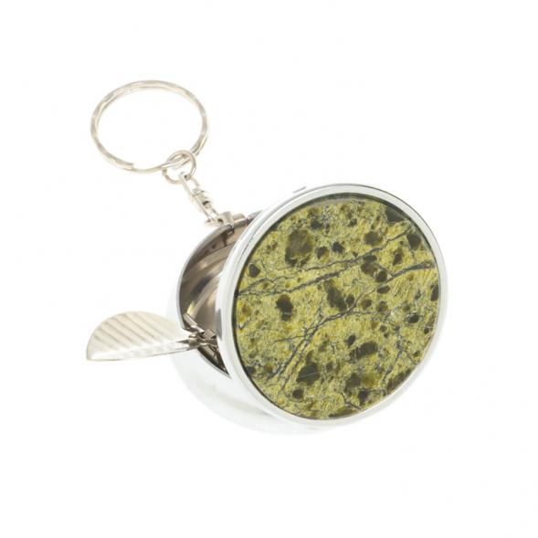 Пепельница карманная камень змеевик 5х5,5х2 см 128127