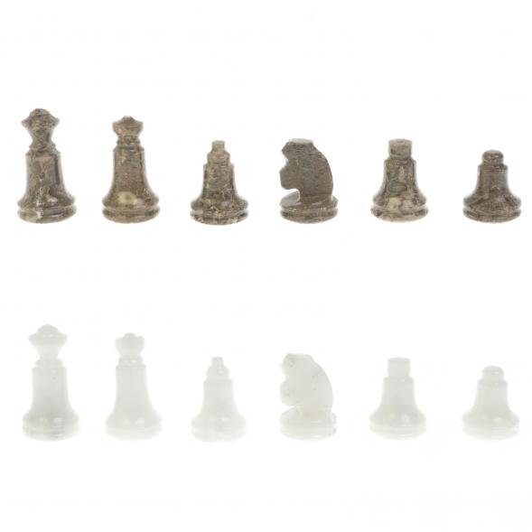 Шахматы &amp;quot;Сувенирные&amp;quot; белый мрамор, ракушечник доска 20х20 см 128891