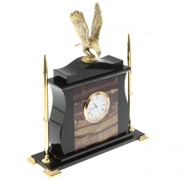 Часы настольные &amp;quot;Орел&amp;quot; из яшмы 129269