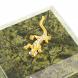 Шкатулка квадратная с ящерицей камень змеевик 6х6х5,5 см 123250