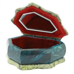 Шкатулка "Ракушка" змеевик 14x10x8 см