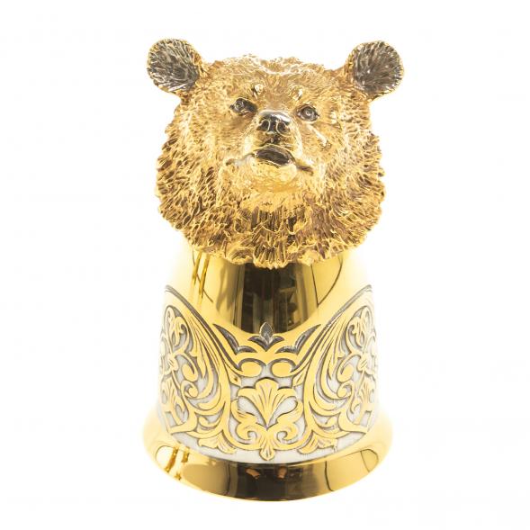 Стопка перевертыш &amp;quot;Медведь&amp;quot; 60 мл Златоуст 123623