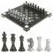 Шахматы с гравировкой "Турнирные" доска 36х36 см змеевик мрамор