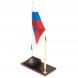 Флаг России с гербом РФ ручкой из коричневого обсидиана 125819
