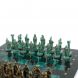 Шахматы &amp;quot;Александр Макендонский&amp;quot; фигуры бронза / патина 36х36х см змеевик 128371