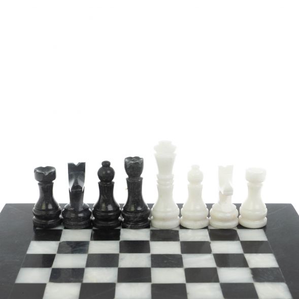 Каменные шахматы &amp;quot;Сувенирные&amp;quot; из мрамора доска 20х20 см 128892