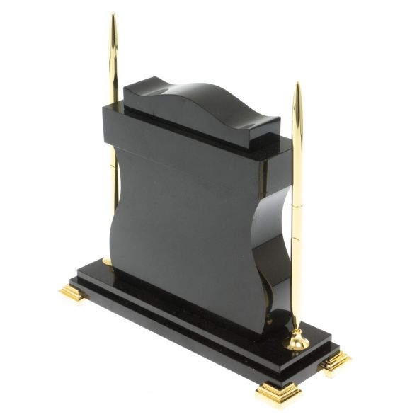 Настольные часы с ручками из малахита 129270