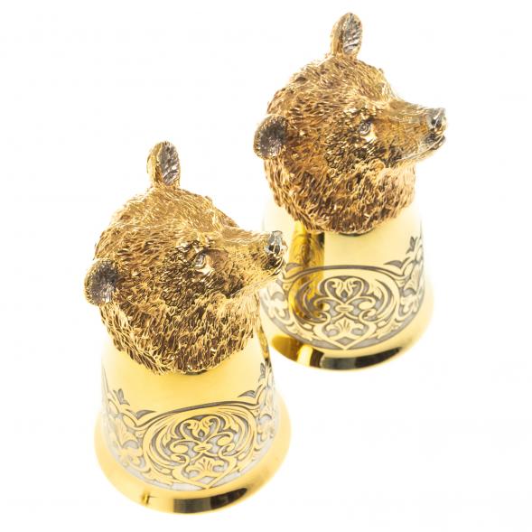 Стопки перевертыши &amp;quot;Медведь&amp;quot; 60 мл 2 шт Златоуст 123624