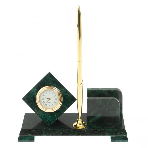 Письменный мини-набор &amp;quot;Кубик&amp;quot; змеевик 113281