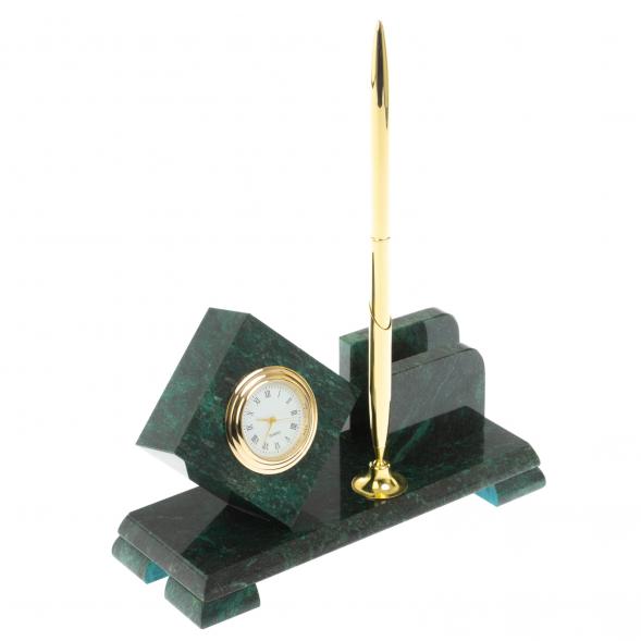 Письменный мини-набор &amp;quot;Кубик&amp;quot; змеевик 113281