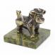 Статуэтка из бронзы и змеевика &amp;quot;Бычок шериф&amp;quot; 117930