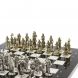 Шахматы &amp;quot;Галлы и Римляне&amp;quot; доска 36х36 см черно-белая мрамор змеевик 127268